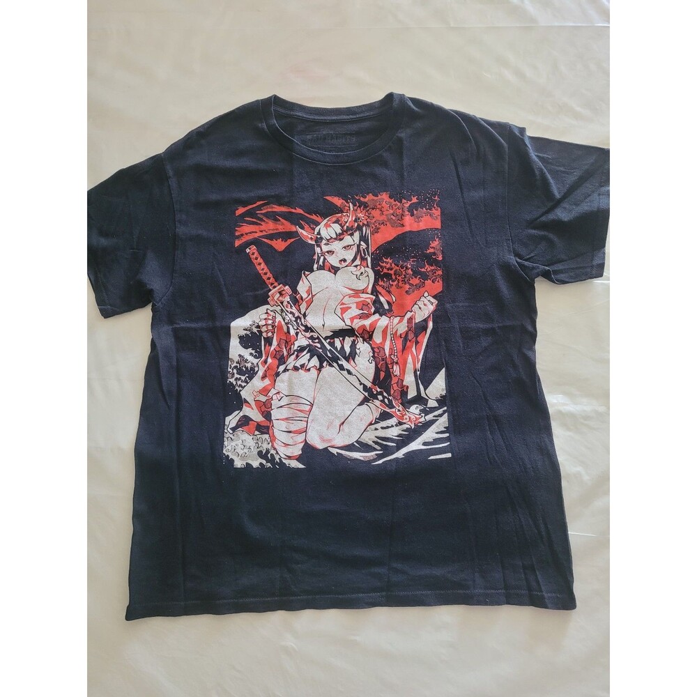 Bad Habits Anime Graphic Tee – Size L
